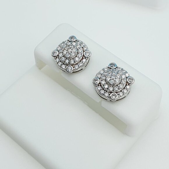 925 Sterling Silver Cubic Zirconia Earrings, U19254780 - Picture 10 of 11